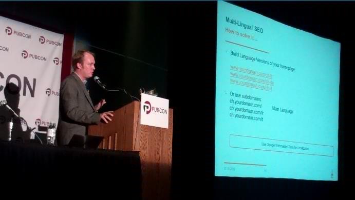 Patrick C. Price, PubCon Las Vegas 2012, Multilingual SEO